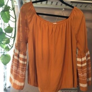 Off the shoulder blouse